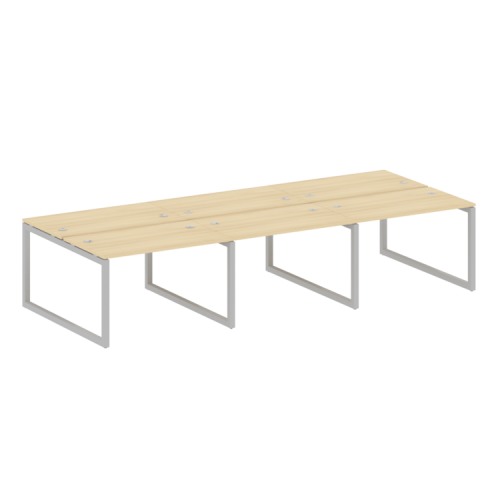 Бенч-система на 6 рабочих мест на О-обр. м/к Metal System Quattro 50БО.СМ-6.2 фото 5