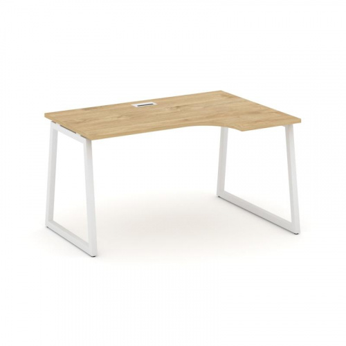 Style Project Стол рабочий эргоном. SN-4T1.SPA-002(R) Акация Лорка/Металл Антрацит/Заглушка Пластик фото 3 Style Project Стол рабочий эргоном. SN-4T1.SPA-002(R) Акация Лорка/Металл Антрацит/Заглушка Пластик фото 3