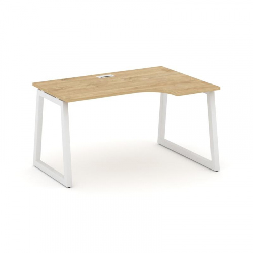 Style Project Стол рабочий эргоном. SN-5T1.SPA-001(R) Акация Лорка/Металл Антрацит/Заглушка Пластик фото 3 Style Project Стол рабочий эргоном. SN-5T1.SPA-001(R) Акация Лорка/Металл Антрацит/Заглушка Пластик фото 3