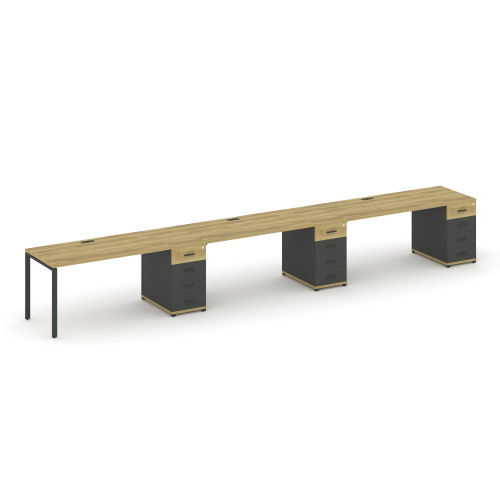 Бенч-система на 3 места с 3 опорными тумбами Concept CN.ORS-444 фото 4 Бенч-система на 3 места с 3 опорными тумбами Concept CN.ORS-444 фото 4