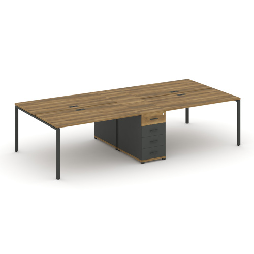 Бенч-система на 4 места с 1 опорной тумбой Concept CN.DRS-420 Бенч-система на 4 места с 1 опорной тумбой Concept CN.DRS-420