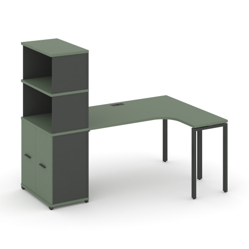 Стол эргономичный с опорным распашным шкафом Concept CN.SA-216(R) Стол эргономичный с опорным распашным шкафом Concept CN.SA-216(R)