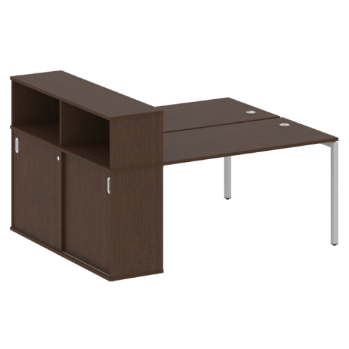 Бенч-система с шкафом-купе на П-обр. м/к Metal System Quattro 40БП.РС-СШК-2.3 фото 11