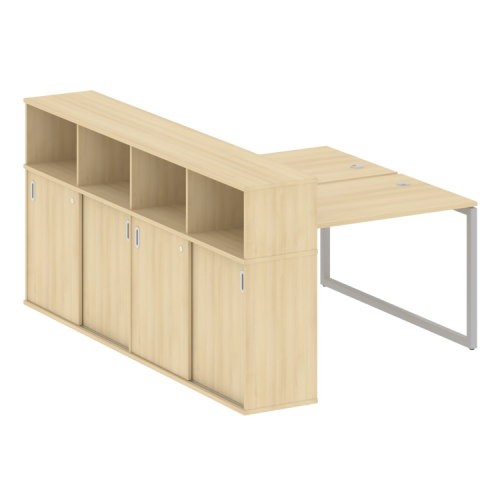 Бенч-система с шкафом-купе на О-обр. м/к Metal System Quattro 40БО.РС-СШК-4.2 фото 8