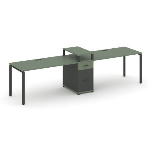 Бенч-система на 2 места с 1 опорной тумбой Concept CN.ORS-421 фото 2 Бенч-система на 2 места с 1 опорной тумбой Concept CN.ORS-421 фото 2