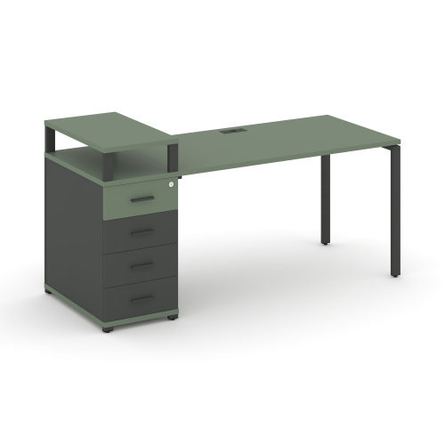 Стол офисный с опорной тумбой Concept CN.SP-412 фото 2 Стол офисный с опорной тумбой Concept CN.SP-412 фото 2