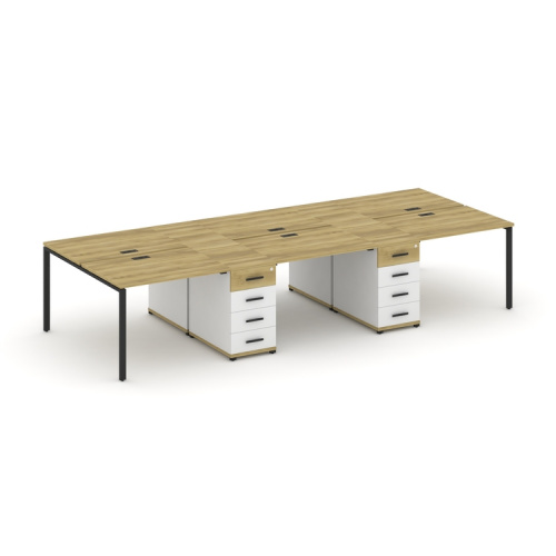 Бенч-система на 6 мест с 2 опорными тумбами Concept CN.DRS-449 фото 6