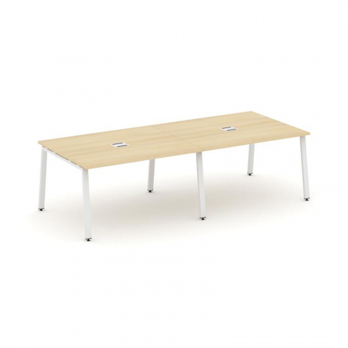 Style Project Стол переговорный SN-6A.SPRG-042 Дуб Наварра/Металл Белый 2360*1180*750 фото 23
