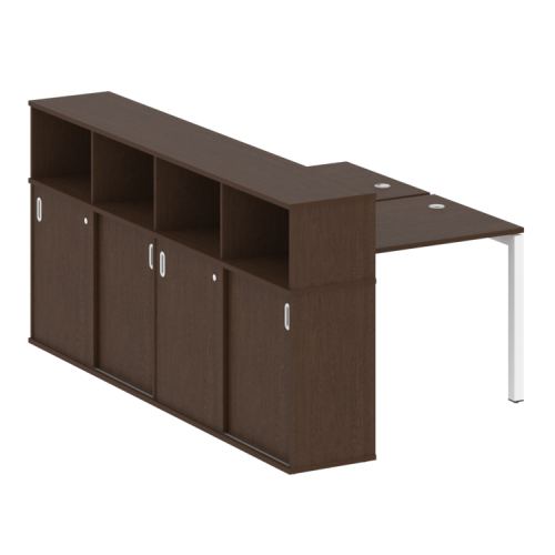 Бенч-система с шкафом-купе на П-обр. м/к Metal System Quattro 50БП.РС-СШК-4.1 фото 6