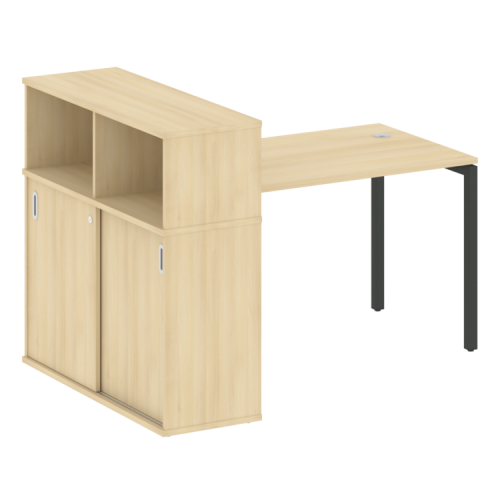 Стол офисный с шкафом-купе на П-обр. м/к Metal System Quattro 40БП.РС-СШК-3.2 фото 15 Стол офисный с шкафом-купе на П-обр. м/к Metal System Quattro 40БП.РС-СШК-3.2 фото 15