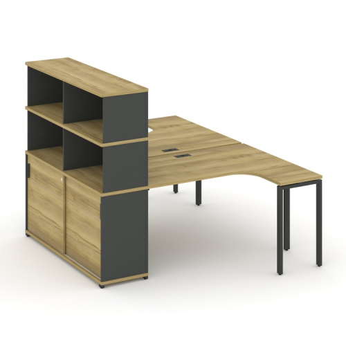Бенч-система с опорным шкафом-купе с надставкой Concept CN.DSA-222 фото 4 Бенч-система с опорным шкафом-купе с надставкой Concept CN.DSA-222 фото 4