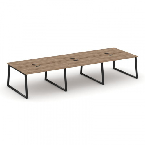 Style Project Рабочая станция 2-х сторон. SN-6T1.DRS-063 Акация Лорка/Металл Антрацит/Заглушка Пласт фото 7