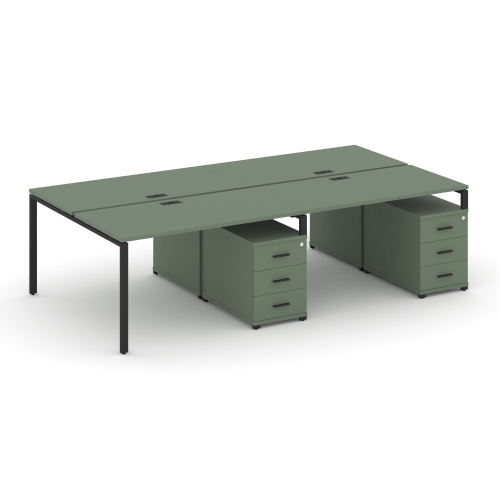 Бенч-система на 4 места с 2 опорными тумбами Concept CN.DRS-320 Бенч-система на 4 места с 2 опорными тумбами Concept CN.DRS-320