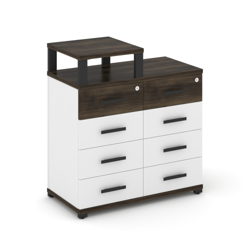 Тумба приставная c 8 ящиками и надставкой Concept CN.TSP-014 B