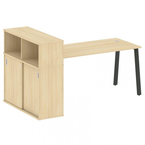 Стол письменный с шкафом-купе на А-обр. м/к Metal System БА.РС-СШК-3.4 фото 3 Стол письменный с шкафом-купе на А-обр. м/к Metal System БА.РС-СШК-3.4 фото 3