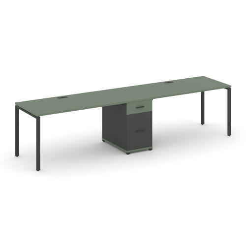 Бенч-система на 2 места с 1 опорной тумбой Concept CN.ORS-407 фото 2