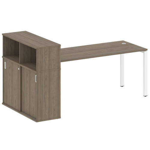 Стол письменный с шкафом-купе на П-обр. м/к Metal System БП.РС-СШК-3.5 фото 15