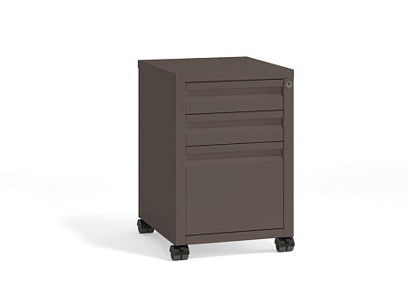 Riva Metal Тумба мобильная металлическая (центральный замок) RM.TM-21.1 Металл Мокко 440*494*658