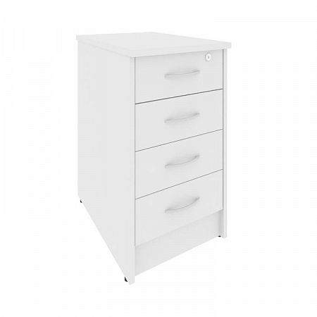 Тумба приставная на 4 ящика с замком Riva А.ТП-4.1F-S