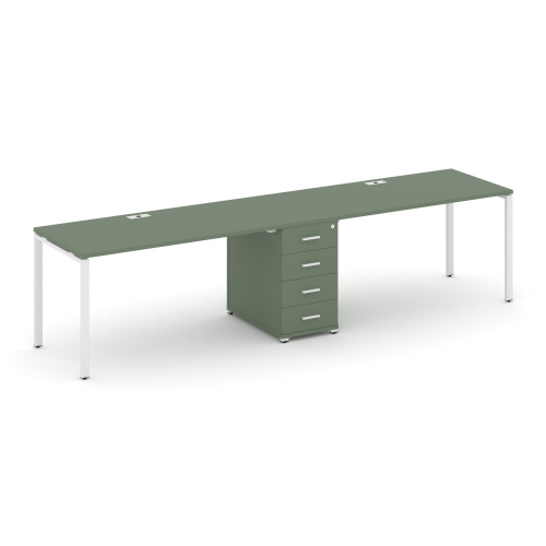 Бенч-система на 2 места с 1 опорной тумбой Concept CN.ORS-404