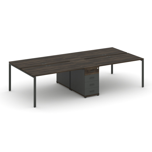 Бенч-система на 4 места с 1 опорной тумбой Concept CN.DRS-420 фото 3 Бенч-система на 4 места с 1 опорной тумбой Concept CN.DRS-420 фото 3