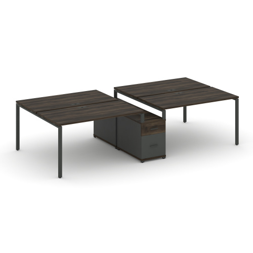 Бенч-система на 4 места с опорной тумбой Concept CN.DRS-314 фото 3 Бенч-система на 4 места с опорной тумбой Concept CN.DRS-314 фото 3