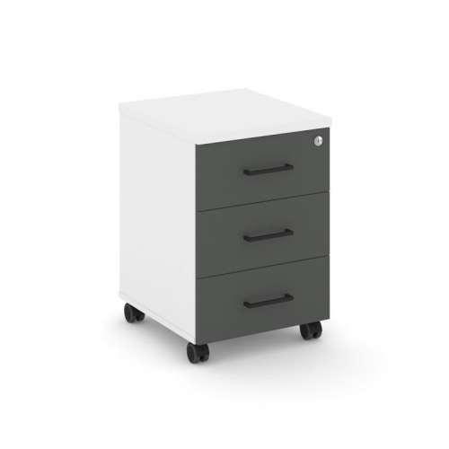 Style Project Тумба мобильная усил. колеса SN.TMU-002 Антрацит/Дуб Наварра/Черный Ручки 416*460*611 фото 4 Style Project Тумба мобильная усил. колеса SN.TMU-002 Антрацит/Дуб Наварра/Черный Ручки 416*460*611 фото 4