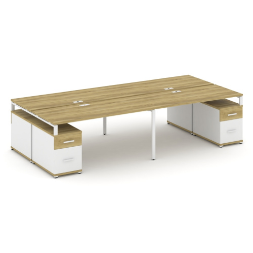 Бенч-система на 4 места с 2 опорными тумбами Concept CN.DRS-332 фото 11