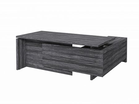 Стол с опорной тумбой FI-119L.DD Древесина Графит