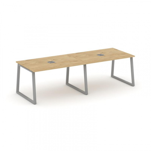 Style Project Стол переговорный SN-6T1.SPRG-011 Акация Лорка/Металл Антрацит/Заглушка Металл Антраци Style Project Стол переговорный SN-6T1.SPRG-011 Акация Лорка/Металл Антрацит/Заглушка Металл Антраци