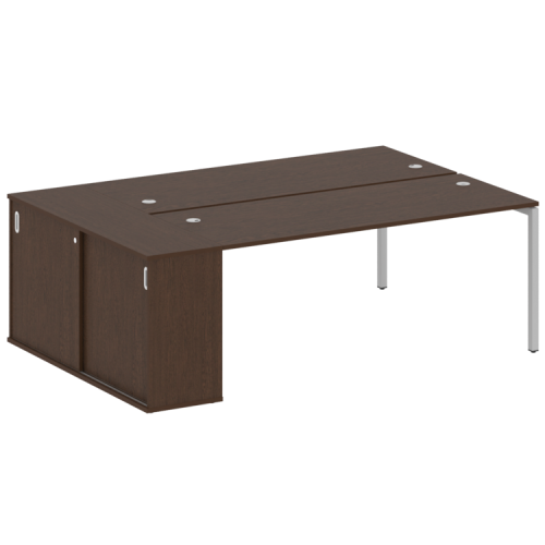 Бенч-система с шкафом-купе на П-обр. м/к Metal System Quattro 40БП.РС-СШК-1.5 фото 11