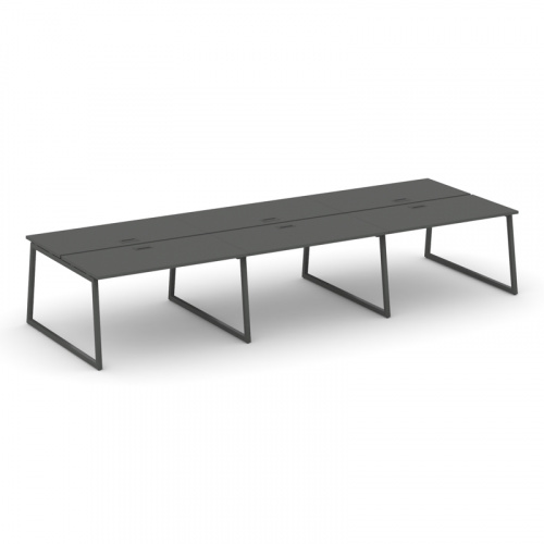 Style Project Рабочая станция 2-х сторон. SN-4T1.DRS-064 Акация Лорка/Металл Антрацит/Заглушка Пласт фото 14