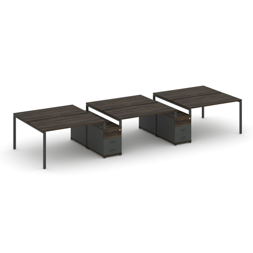 Бенч-система на 6 мест с 2 опорными тумбами Concept CN.DRS-334 фото 3 Бенч-система на 6 мест с 2 опорными тумбами Concept CN.DRS-334 фото 3