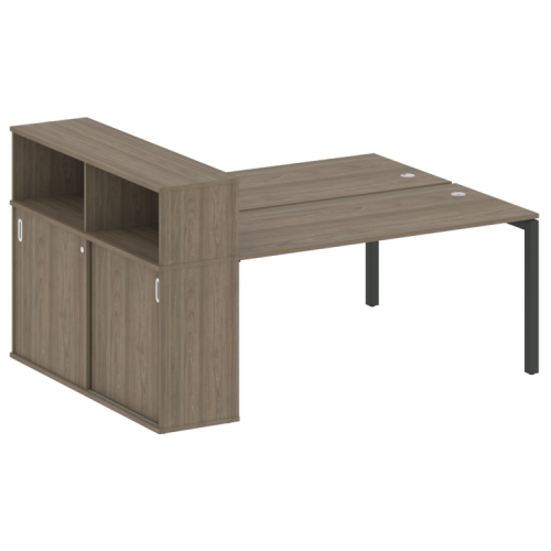 Бенч-система с шкафом-купе на П-обр. м/к Metal System Quattro 50БП.РС-СШК-2.4 Бенч-система с шкафом-купе на П-обр. м/к Metal System Quattro 50БП.РС-СШК-2.4