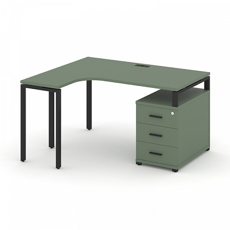 Стол эргономичный с опорной тумбой Concept CN.SA-301(L)