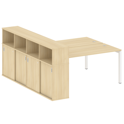 Бенч-система с шкафом-купе на П-обр. м/к Metal System Quattro 50БП.РС-СШК-4.4 фото 7 Бенч-система с шкафом-купе на П-обр. м/к Metal System Quattro 50БП.РС-СШК-4.4 фото 7