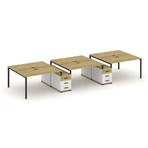 Бенч-система на 6 мест с 2 опорными тумбами Concept CN.DRS-335 фото 6