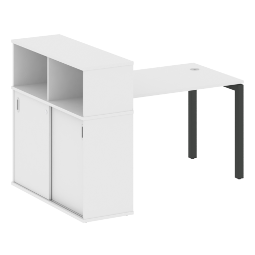 Стол офисный с шкафом-купе на П-обр. м/к Metal System Quattro 50БП.РС-СШК-3.2 фото 15 Стол офисный с шкафом-купе на П-обр. м/к Metal System Quattro 50БП.РС-СШК-3.2 фото 15