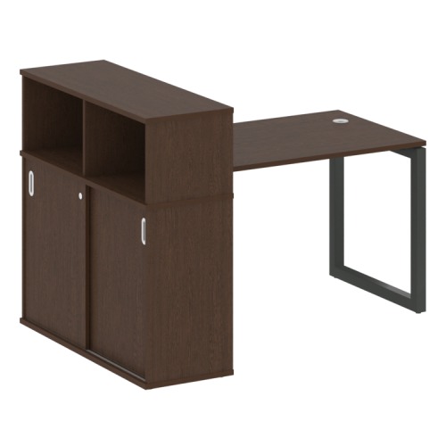 Стол офисный с шкафом-купе на О-обр. м/к Metal System Quattro 50БО.РС-СШК-3.2 фото 8 Стол офисный с шкафом-купе на О-обр. м/к Metal System Quattro 50БО.РС-СШК-3.2 фото 8