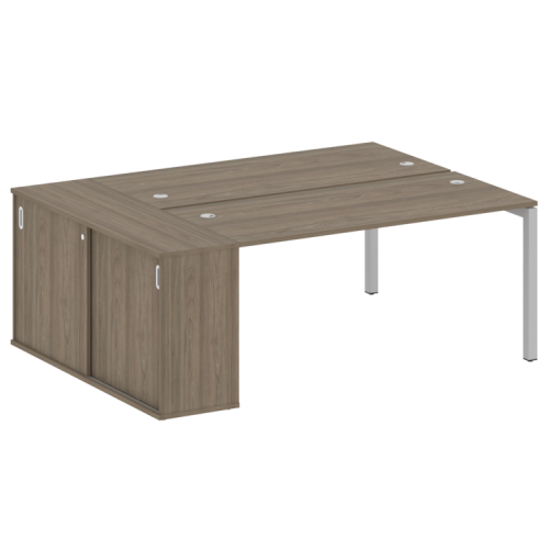 Бенч-система с шкафом-купе на П-обр. м/к Metal System Quattro 50БП.РС-СШК-1.4 фото 2 Бенч-система с шкафом-купе на П-обр. м/к Metal System Quattro 50БП.РС-СШК-1.4 фото 2