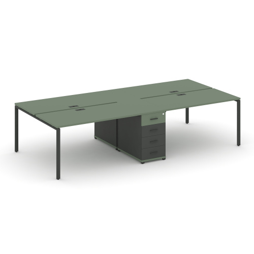 Бенч-система на 4 места с 1 опорной тумбой Concept CN.DRS-420 фото 2 Бенч-система на 4 места с 1 опорной тумбой Concept CN.DRS-420 фото 2