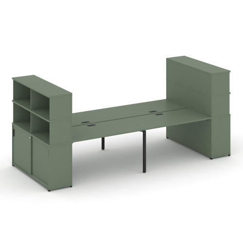 Бенч-система с опорными шкафами-купе Concept CN.DRS-286 Бенч-система с опорными шкафами-купе Concept CN.DRS-286