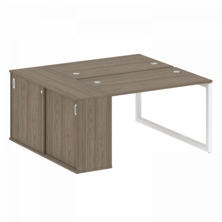 Бенч-система с шкафом-купе на О-обр. м/к Metal System Quattro 50БО.РС-СШК-1.2